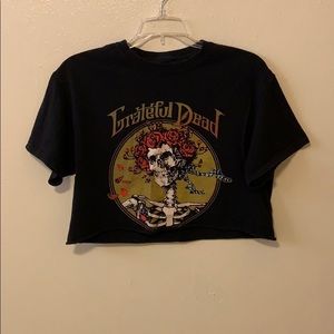 Grateful Dead Scarlet Begonias crop top